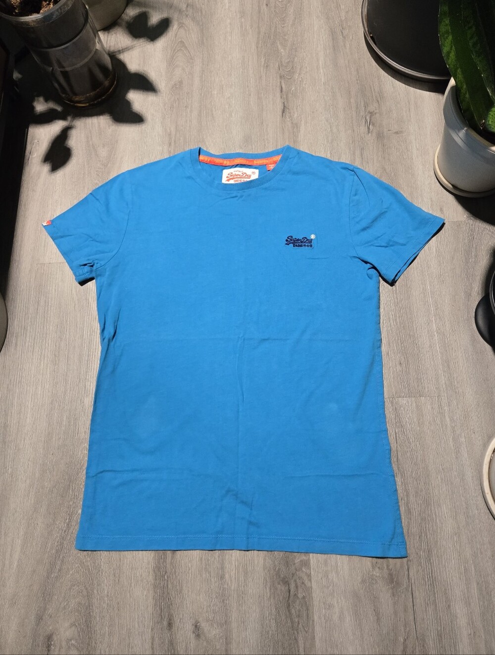 Superdry Men's Bright Turquoise Crewneck T-Shirt